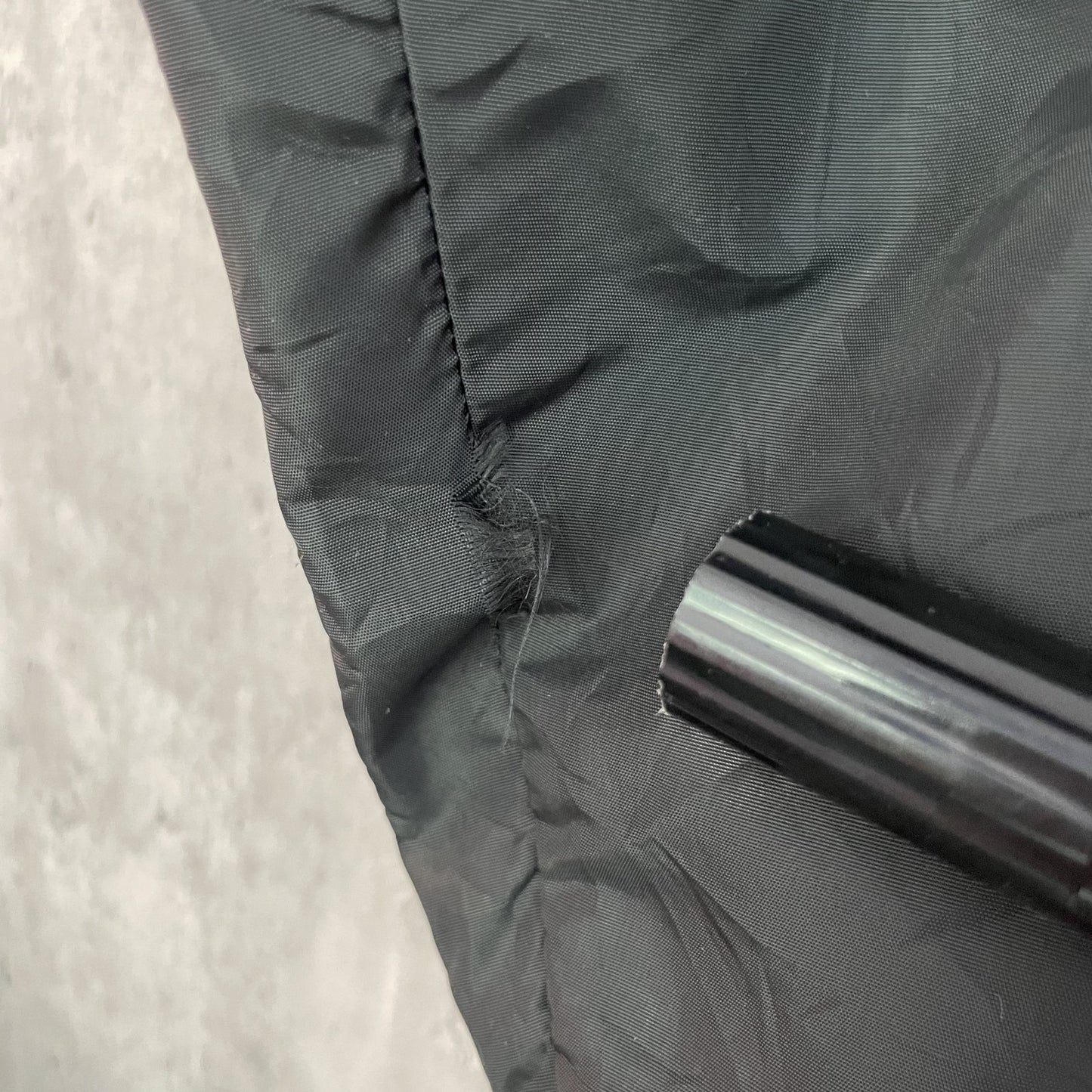 80s vintage 古着 バイキング ブラック スタジャン チェーンステッチ ナイロン 古着 ビンテージ