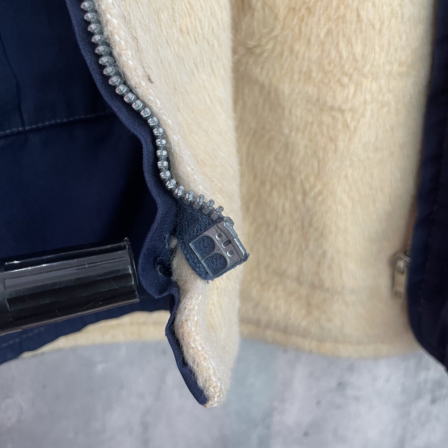 vintage ビンテージ 古着 ブルゾン ジップアップジャケット スナップ ririジップ 片爪ジップ 裏ボア