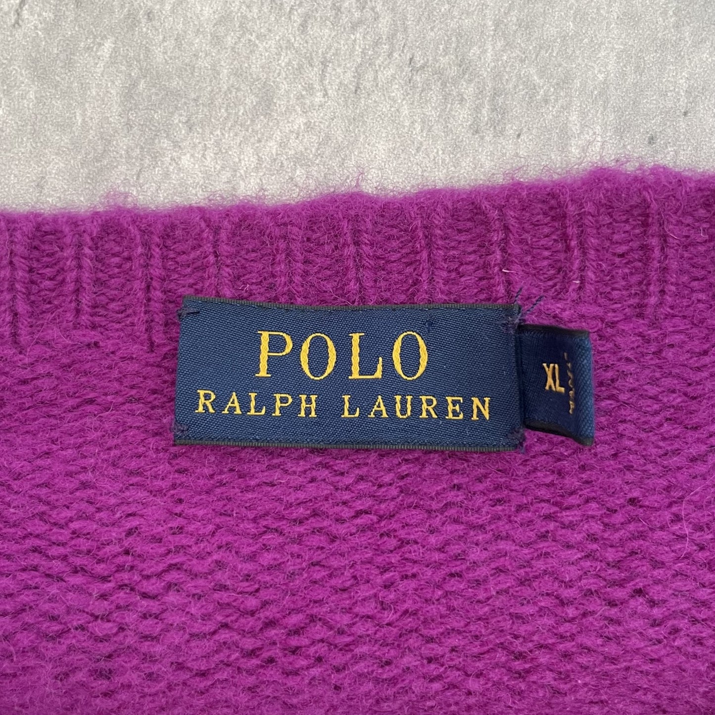 00s vintage 古着 ビンテージ ラルフローレン RalphLauren ニット セーター パープル