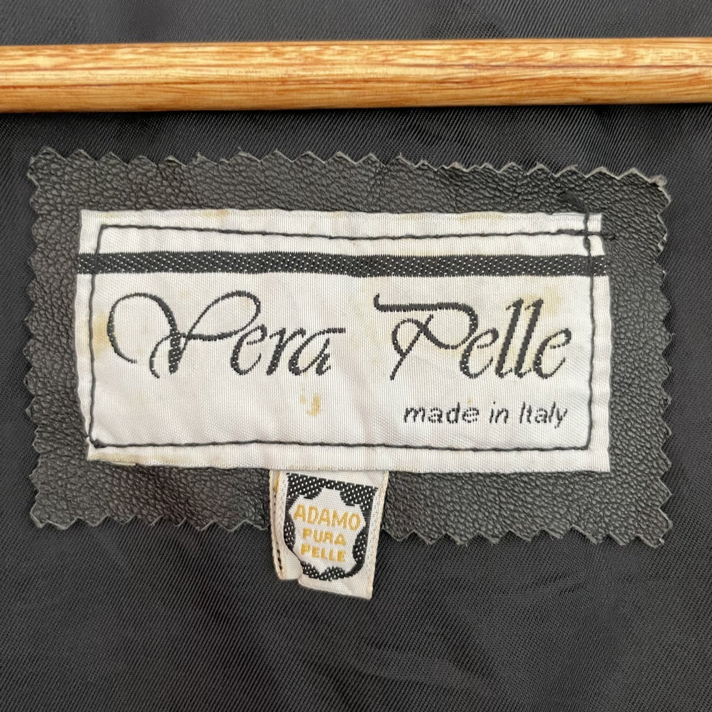 90s vintage 古着 ビンテージ ベスト ベラパラ レザー イタリア製 アメカジ ブラック verapella