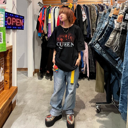 【ららぽーと海老名店】staff select 【QUEENバンドTシャツ】×【デニムパンツ】