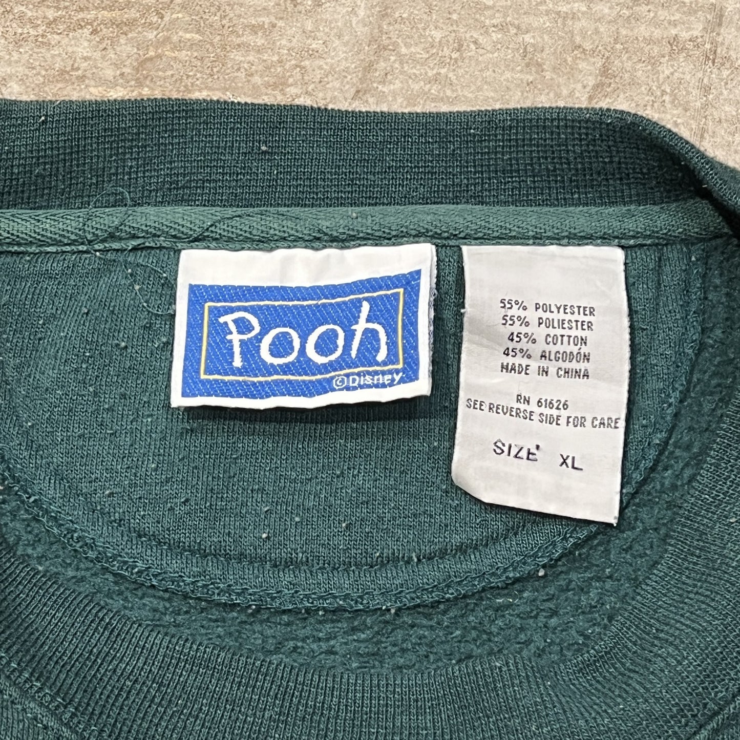 pooh Tigger スウェット　緑　XL