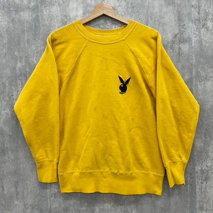 60s USA製 Playboy Jockey Vintage スウェット ロゴ 刺繍 プレイボーイ 60年代 Sweatshirt  トレーナー ラグラン made in usa 古着 ビンテージ