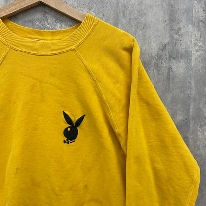 60s USA製 Playboy Jockey Vintage スウェット ロゴ 刺繍 プレイボーイ 60年代 Sweatshirt  トレーナー ラグラン made in usa 古着 ビンテージ