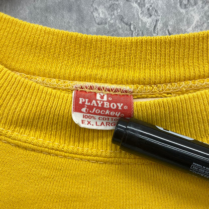 60s USA製 Playboy Jockey Vintage スウェット ロゴ 刺繍 プレイボーイ 60年代 Sweatshirt  トレーナー ラグラン made in usa 古着 ビンテージ