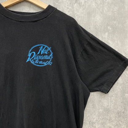 90s SJM Neil Diamond "In the round'92" バンドTシャツ ニール・ダイアモンド 半袖 アーティスト 古着 ビンテージ ロック XL