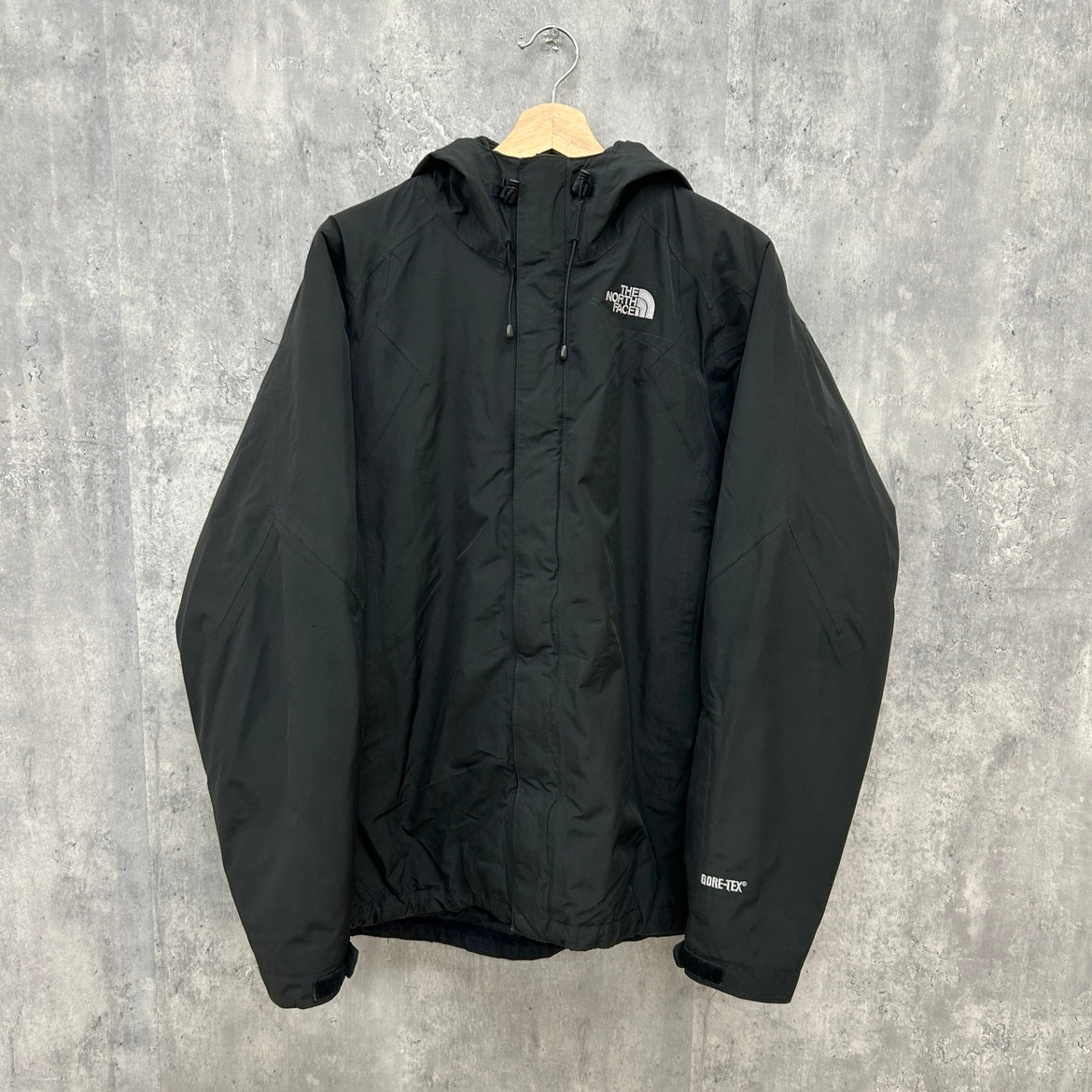 00s THE NORTH FACE ザ・ノースフェイス ナイロンジャケット マウンテンパーカー ゴアテックス 古着 ヴィンテージ L ブラック 無地