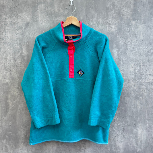 USA製 80s~90s ウールリッチ Woolrich スナップT フリース プルオーバージャケット 古着 Lサイズ ライトブルー