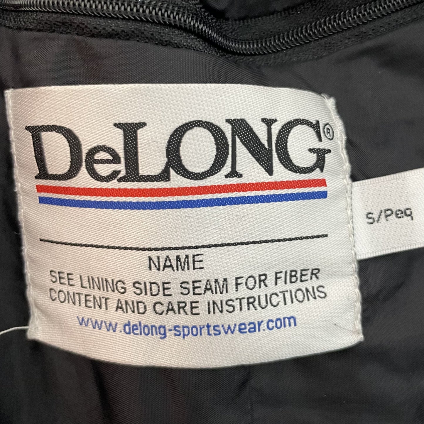 90s vintage 古着　ビンテージ　DeLONG スタジャン　アメ製　ウール　スタジャン　ネイビー　ストリート　アメカジ