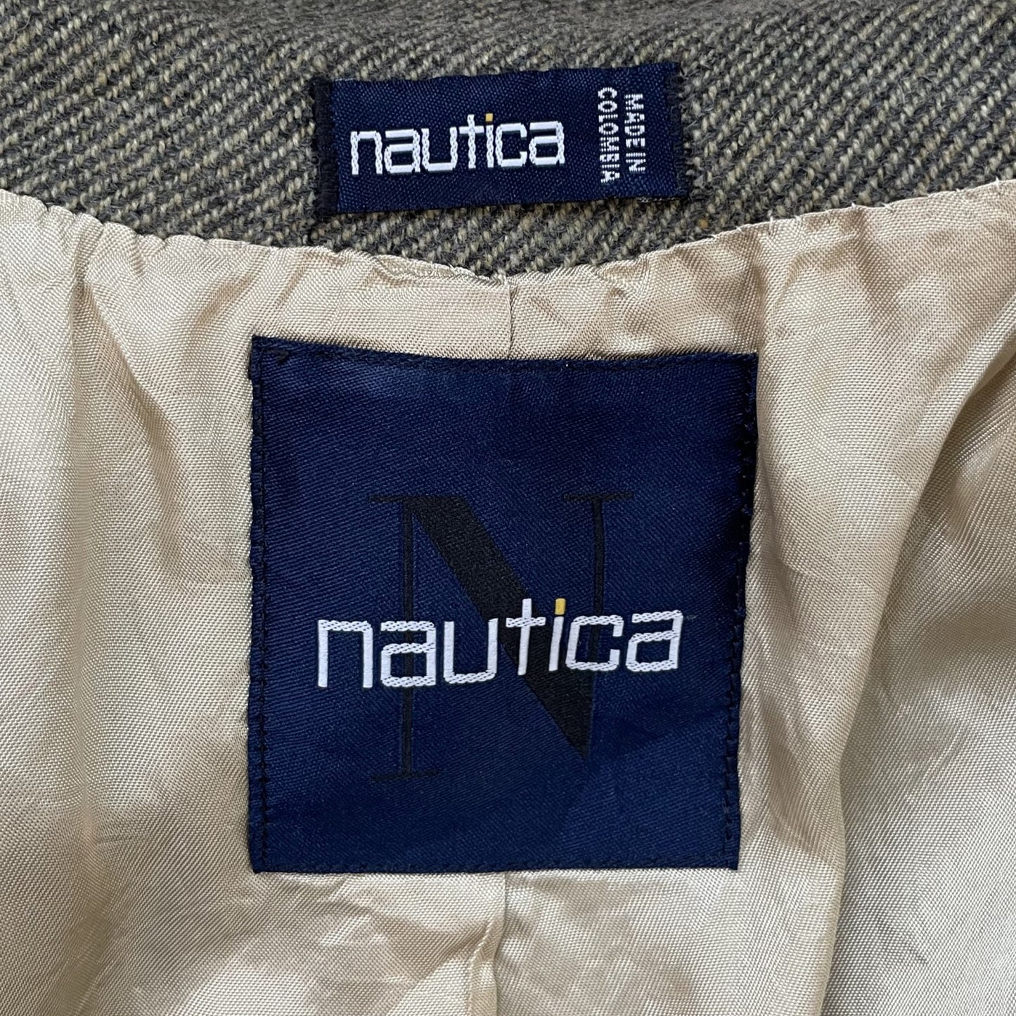 90s vintage 古着　NAUTICA　ビンテージ　ノーティカ　ウール　テーラードジャケット