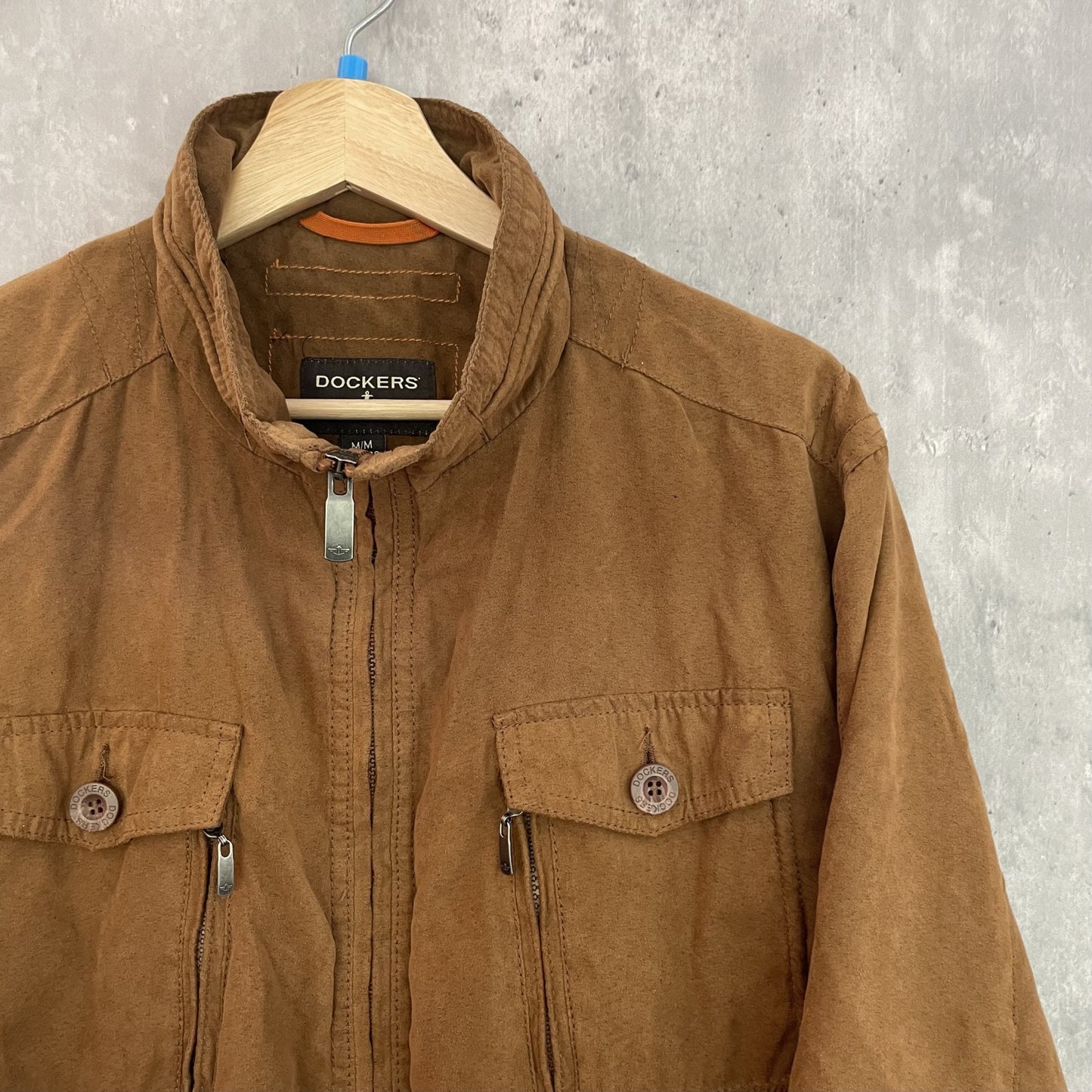 00s vintage 古着　ドッカーズ　ベロア　スウェード　タンカースタイプ　ジャケット　リーバイス　DOCKERS