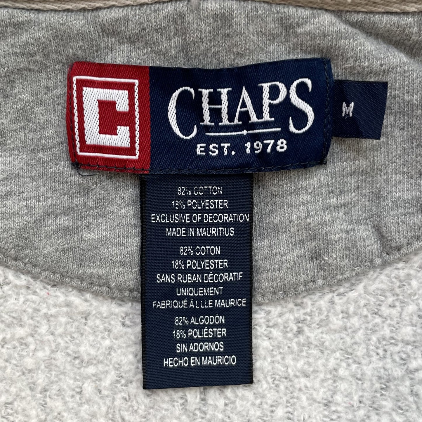 90s vintage 古着　ビンテージ　CHAPS チャップス　ジップアップパーカー　スウェット　フルジップ　old