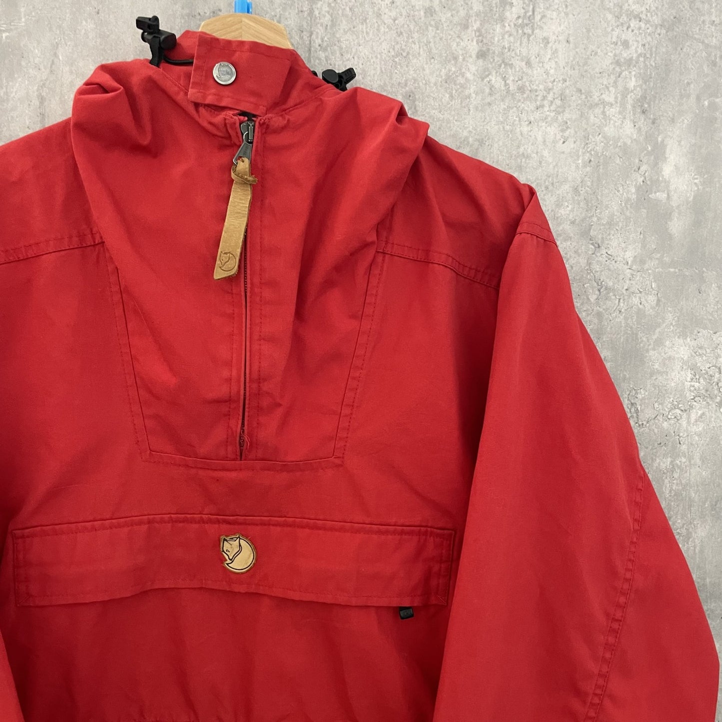 00s vintage 古着　ビンテージ　FJALL RAVEN フェールラーベン　ドローコード　アノラックパーカー　ハーフジップ　テック