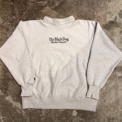 90s THE BLACK DOG モックネックスウェット　USA製　aiko着用　グレー　XL