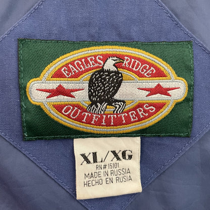 90s vintage 古着　ビンテージ　ダービージャケット　アメカジ　ブルー　EAGLES RIDGE OUTFITTERS