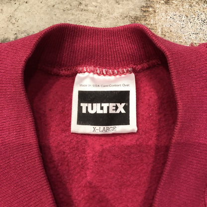 90s TULTEX  USA製 無地ラグランスウェット ピンク　XL