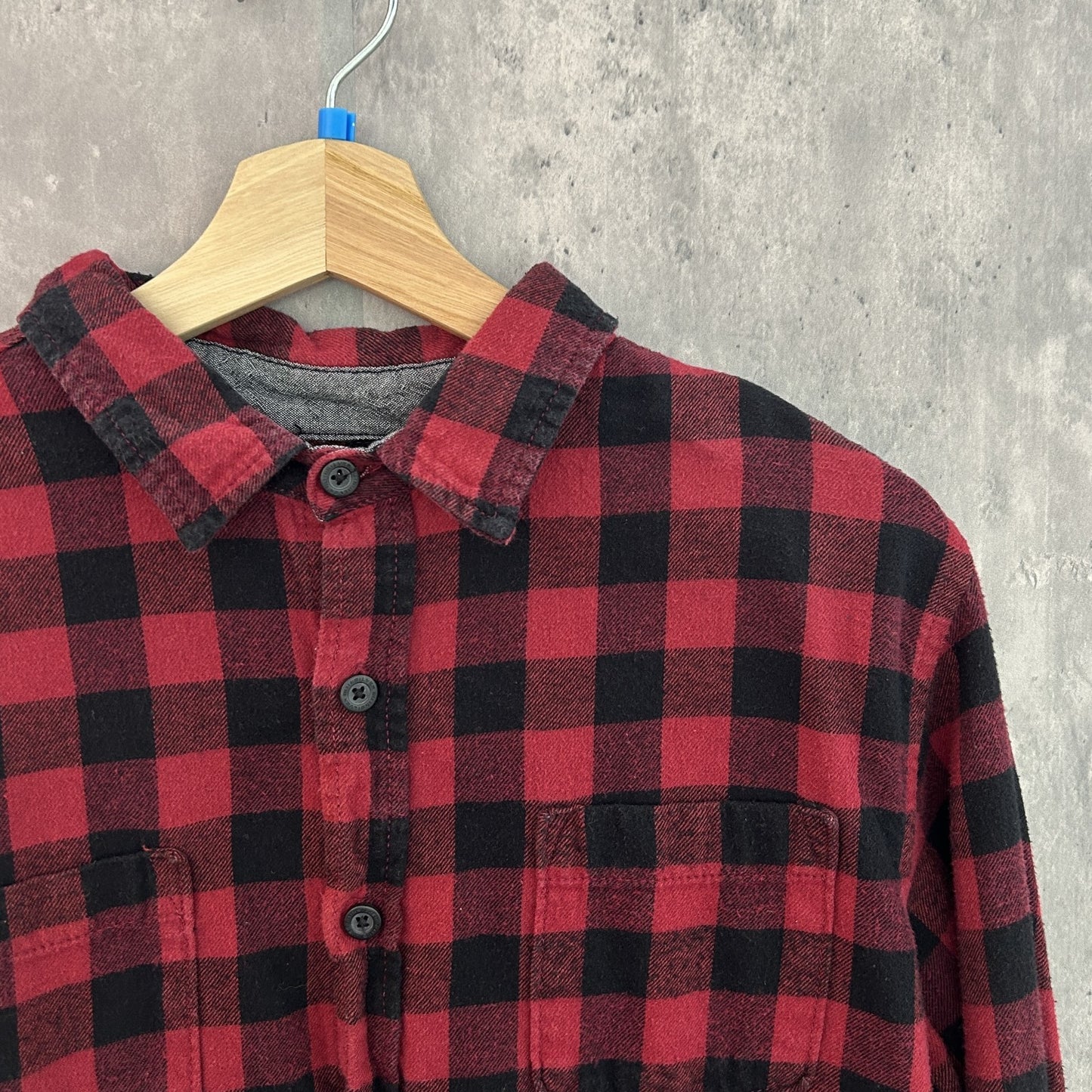 00s vintage 古着　ビンテージ　ボタンダウン　長袖シャツ　ネルシャツ　チェック柄　クイックシルバー　QUIKSILVER