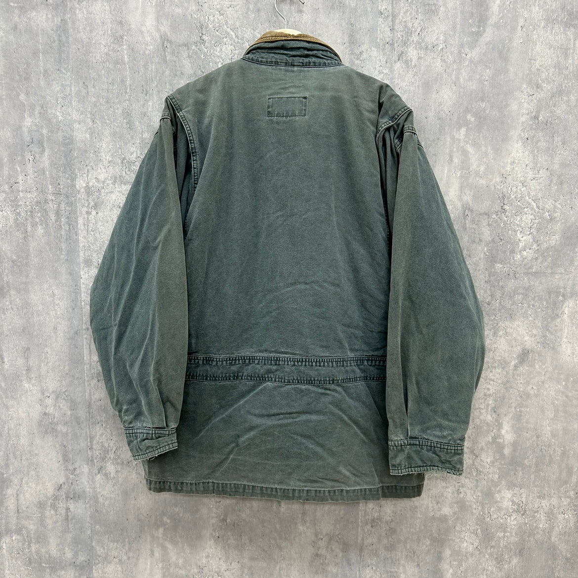 90s EDDIE BAUER ハンティングジャケット GOOSE DOWN エディーバウアー 古着 ビンテージ カーキ L