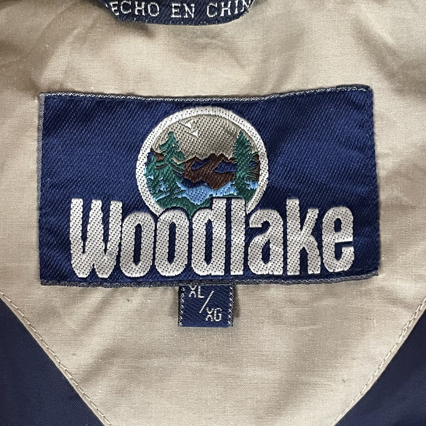 00s vintage 古着　ビンテージ　Wooollake ダウンベスト　ベージュ　シティ　ストリート