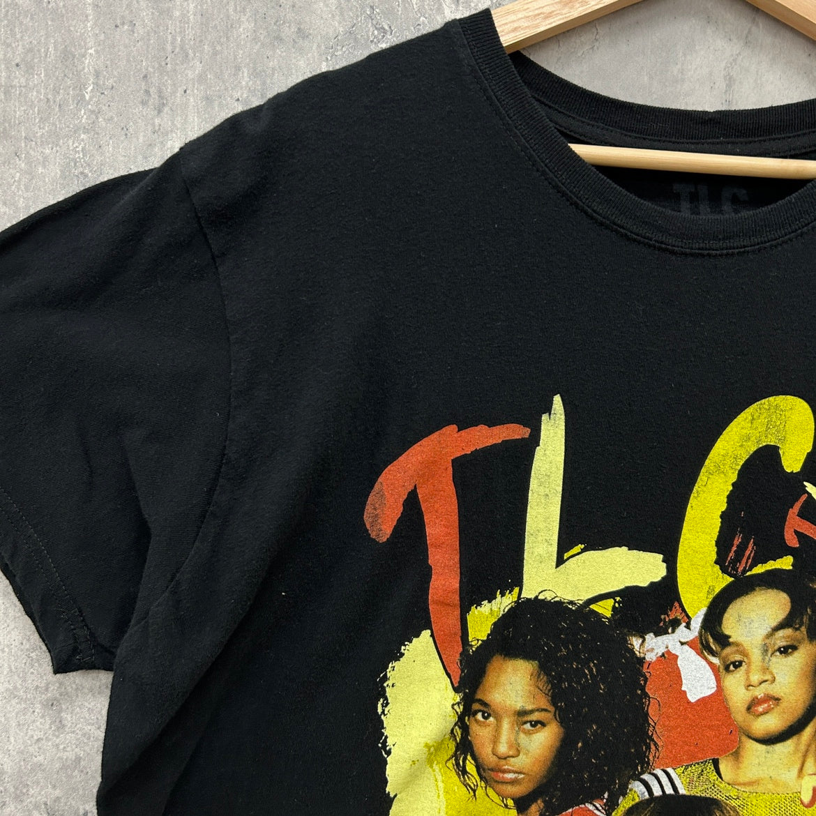 TLC "No Scrubs" Tシャツ ティーエルシー アーティスト ヒップホップ R&B ミュージック 半袖 古着 ビンテージ ブラック XL