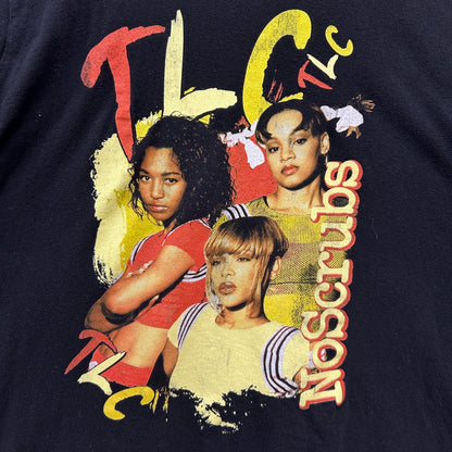 TLC "No Scrubs" Tシャツ ティーエルシー アーティスト ヒップホップ R&B ミュージック 半袖 古着 ビンテージ ブラック XL