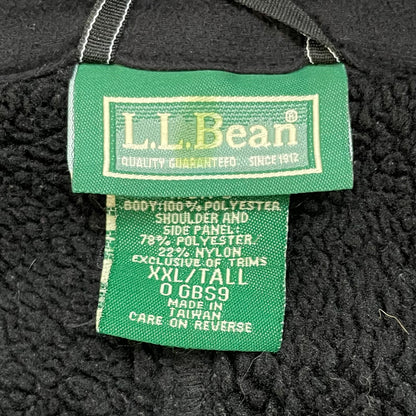 00s LLBean エルエルビーン　ナイロン　フリース　ジャケット　ブラック　アウトドア　POLARTEC vintage 古着　ビンテージ