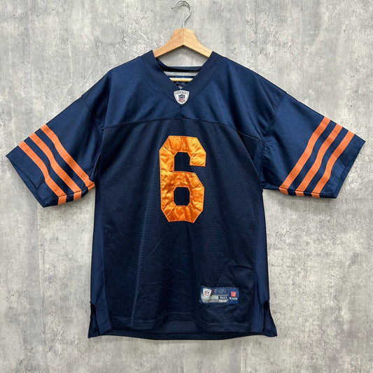 Reebok NFL EQUIPMENT CUTLER ゲームシャツ シカゴ・ベアーズ ユニフォーム ナンバリング メッシュTシャツ 半袖 ナイロン トップス 着用モデル