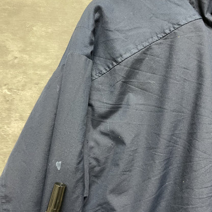 00s vintage 古着　ビンテージ　NIKE ナイキ　ナイロンジャケット　フルジップ　胸元ロゴ　バックロゴ　ネイビー