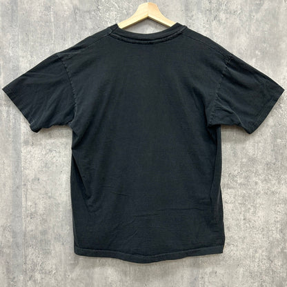90s USA製 anvil Marcolin Eyewear Tシャツ 半袖 マルコリン アンビル 眼鏡 刺繍 古着 ビンテージ ブラック XL made in usa