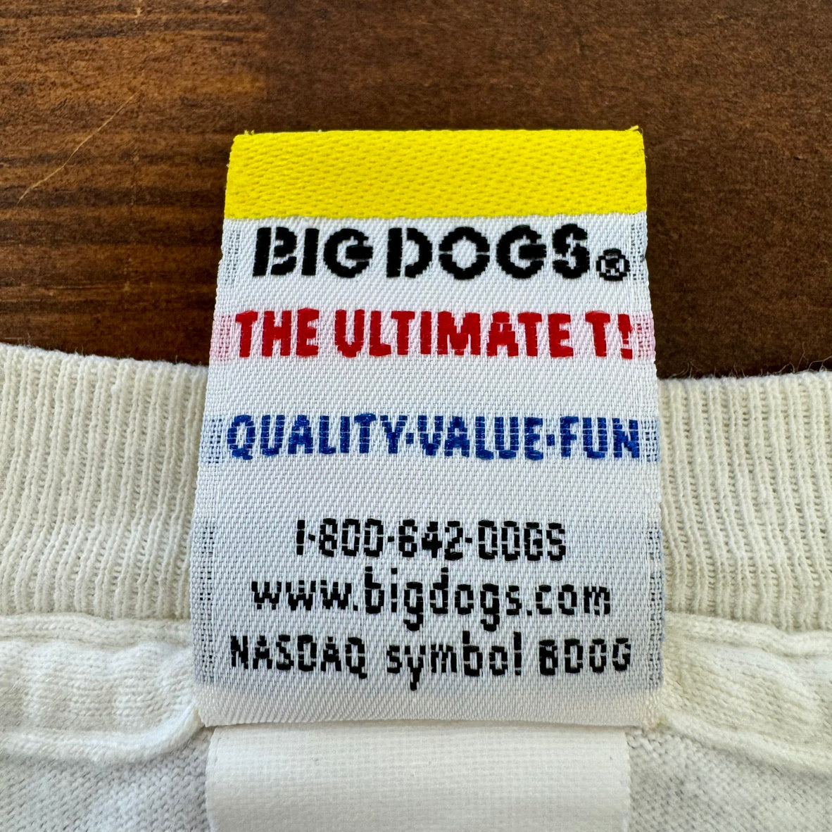 00s' Big Dogs 半袖Tシャツ アイスホッケー ダブルステッチ メキシコ製 アメカジ 古着 Lサイズ