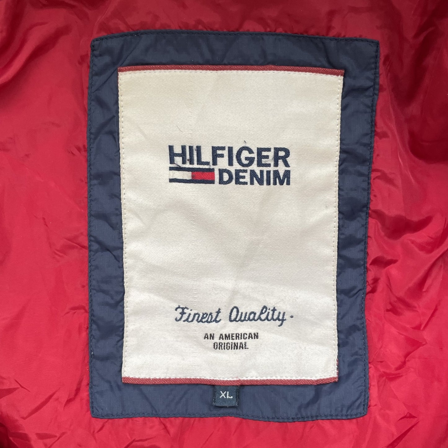 vintage 古着　ビンテージ　TOMMYHILFIGER DENIM デニム　トミーヒルフィガー　ダウンジャケット　長袖　中綿　メンズ