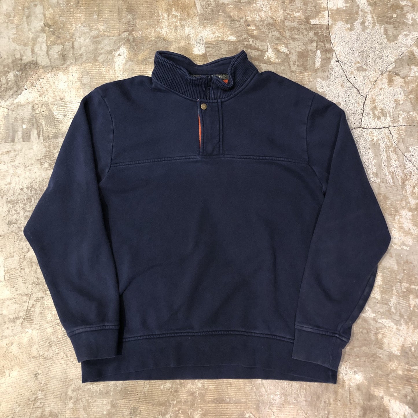 00s ORVIS ハーフジップスウェット　ネイビー　XL