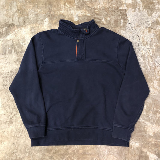 00s ORVIS ハーフジップスウェット　ネイビー　XL