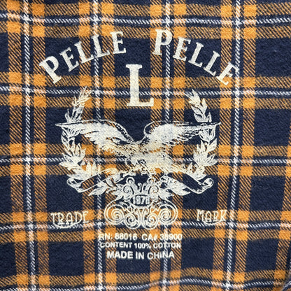 PELLE PELLE デニムベスト ペレペレ Born To Rebel ヒップホップ HIP HOP 古着 ビンテージ ブラック L