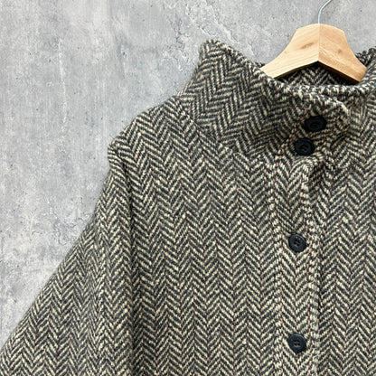 70s～80s USA製 WOOL RICH ツイードウールジャケット コート 古着 ビンテージ L相当