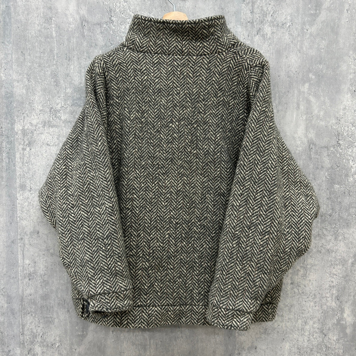 70s～80s USA製 WOOL RICH ツイードウールジャケット コート 古着 ビンテージ L相当