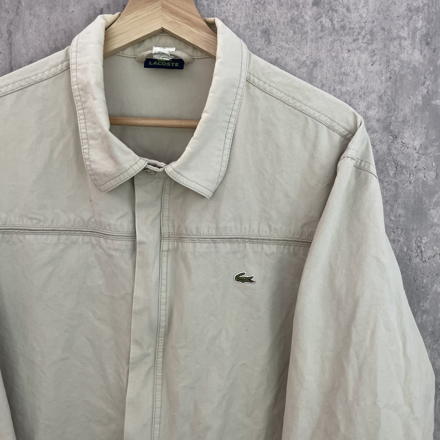 00s vintage 古着　ビンテージ　ラコステ　ブルゾン　スイングトップ　アウター　紳士　LACOSTE