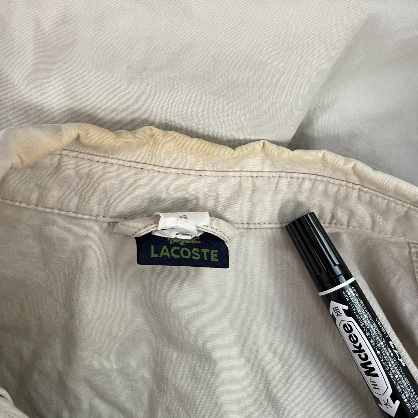 00s vintage 古着　ビンテージ　ラコステ　ブルゾン　スイングトップ　アウター　紳士　LACOSTE