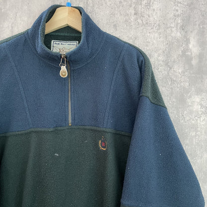 90s vintage 古着　ビンテージ　BugleBoyComPany ハーフジップ　フリースジャケット　ツートン　ストリート　