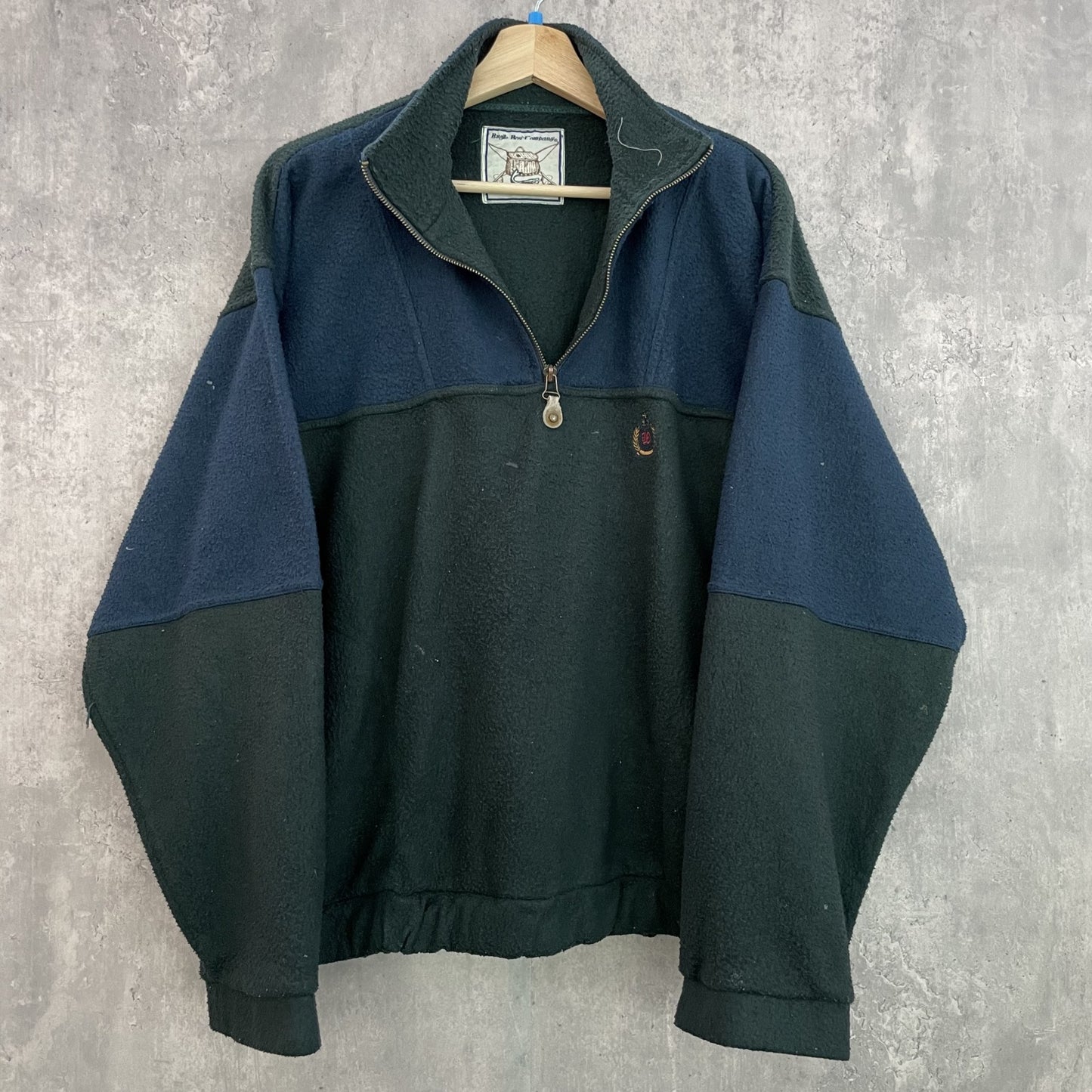 90s vintage 古着　ビンテージ　BugleBoyComPany ハーフジップ　フリースジャケット　ツートン　ストリート　