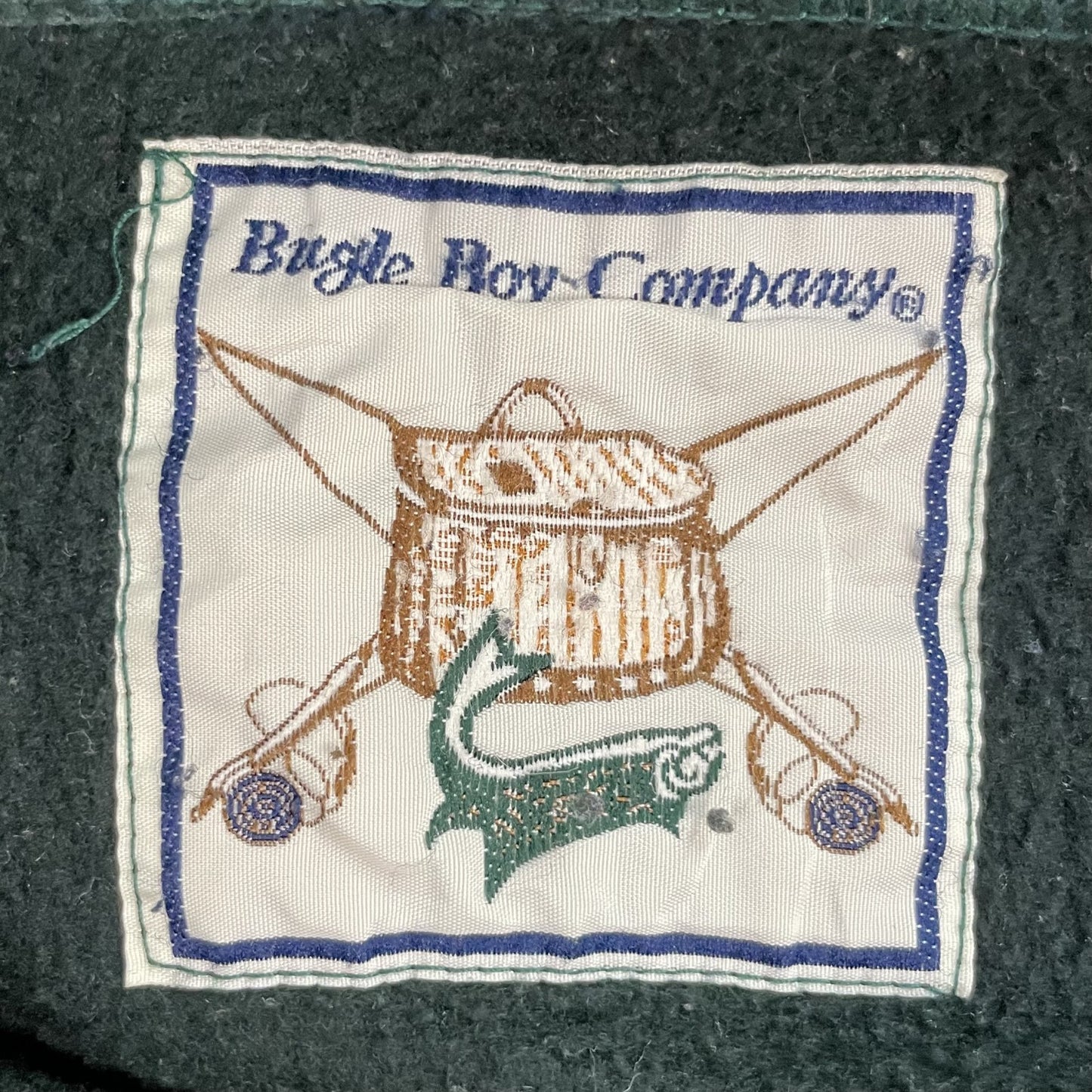 90s vintage 古着　ビンテージ　BugleBoyComPany ハーフジップ　フリースジャケット　ツートン　ストリート　