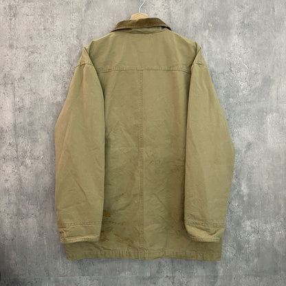 90s vintage 古着　ビンテージ　エルエルビーン　LLBean ハンティングジャケット　ダック地　コーデュロイ　コットン