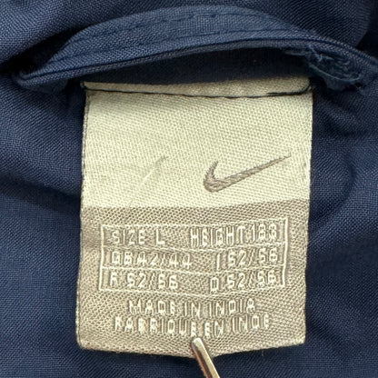 00s Nike ナイキ  Nylon Zip Jacket ミドル丈 インド製 Lサイズ ネイビー