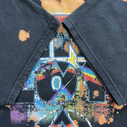 PINK FLOYD ピンクフロイド バンドＴシャツ タイダイ染め サイズＳ 黒ブラック