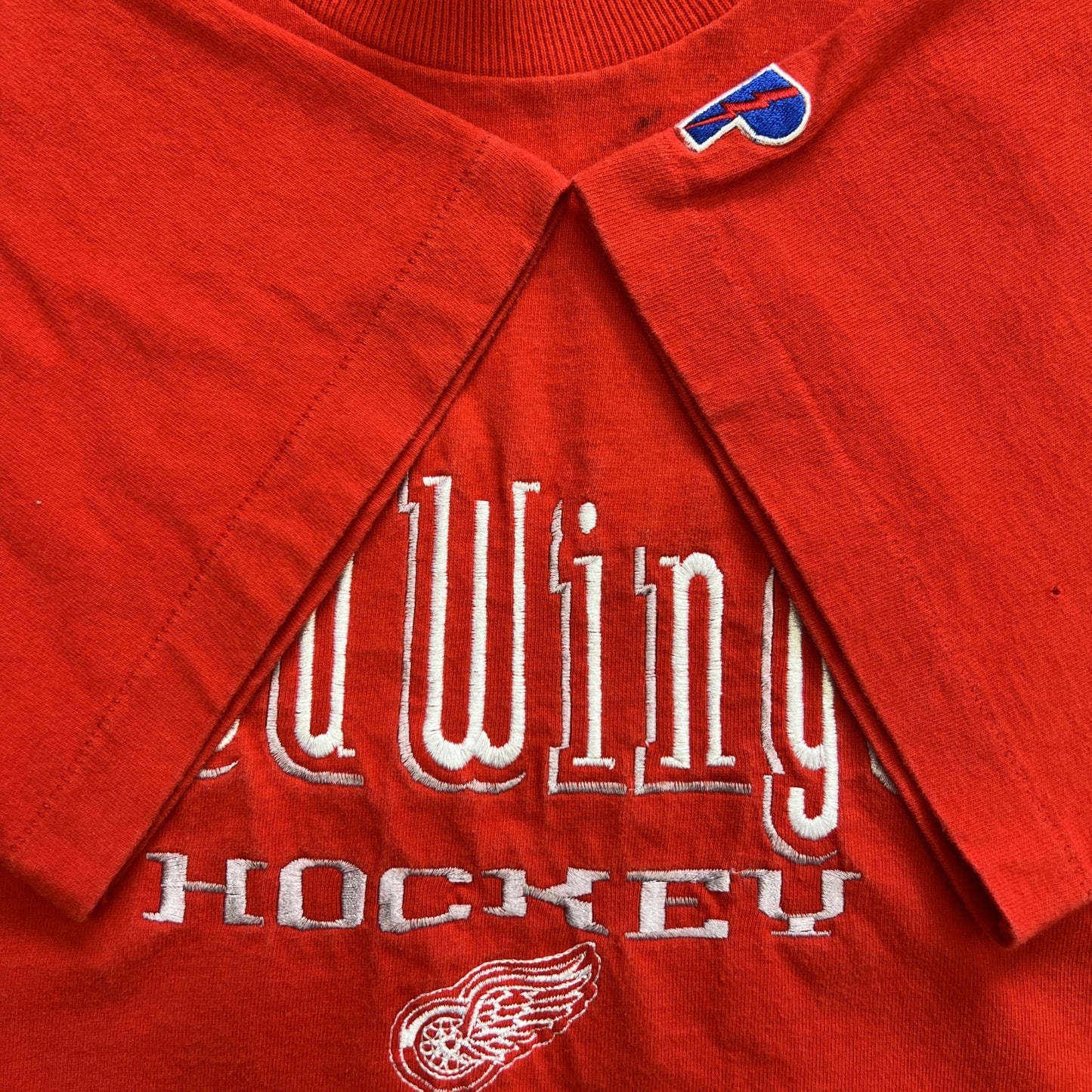 90s USA製 RED WINGS レッドウィングス 半袖Ｔシャツ アイスホッケー シングルステッチ Mサイズ