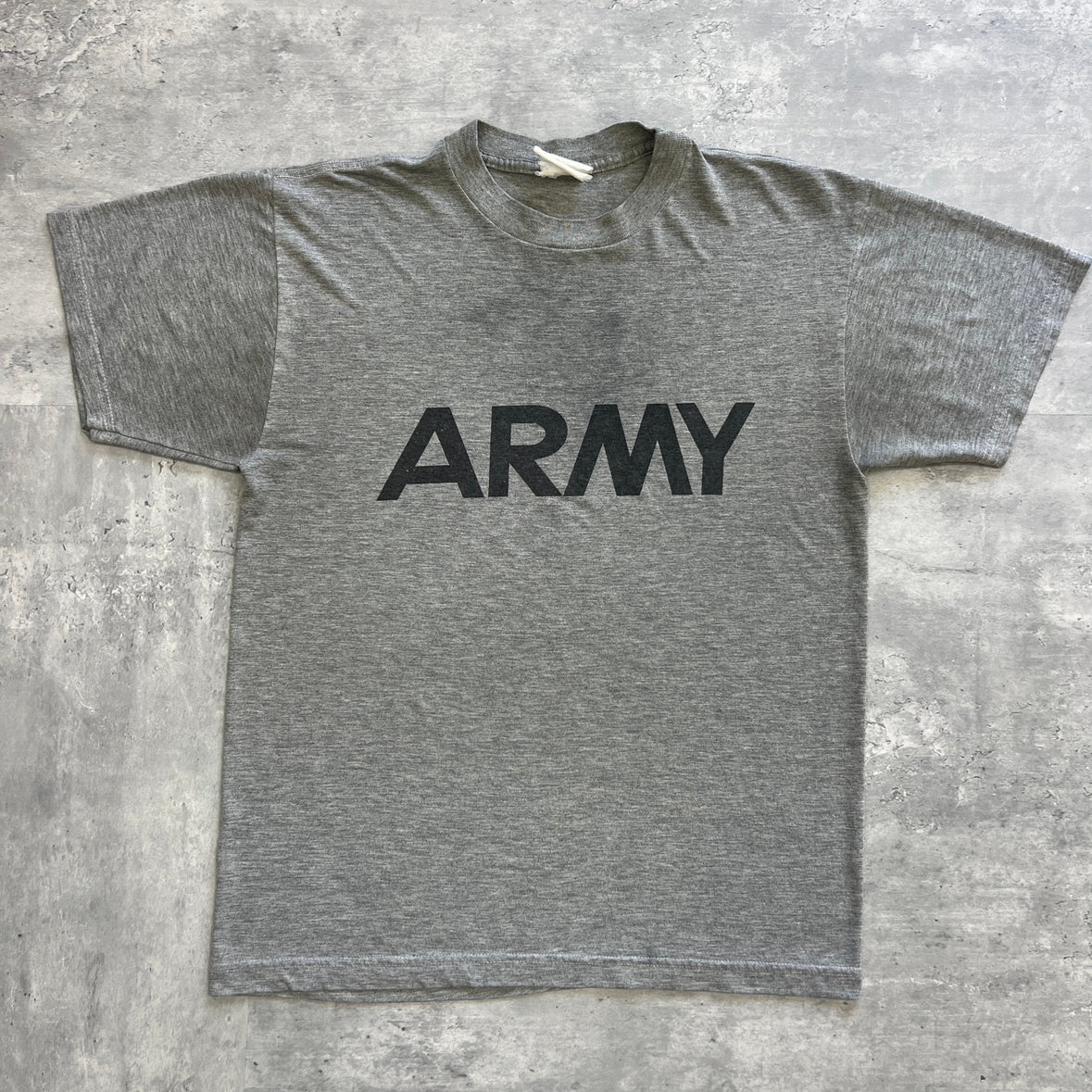 00s ARMY アーミー Tシャツ サイズM相当 グレー 米軍ミリタリー 両面プリント