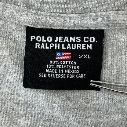 POLO JEANS CO.RALPH LAUREN フロントロゴ 長袖Ｔシャツ メキシコ製 2XL