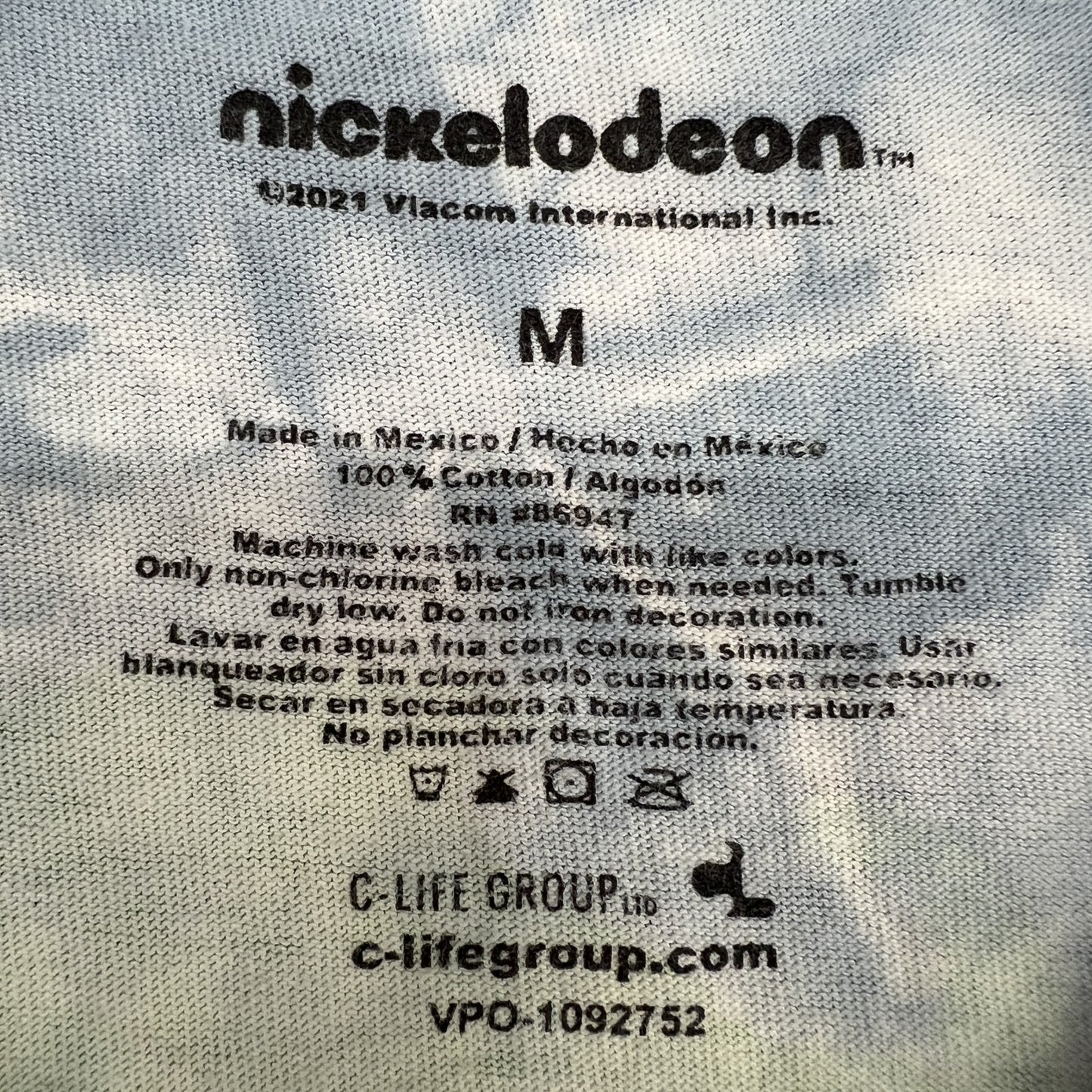 00’s メキシコ製 Nickelodeon ニコロデオン アニメTシャツ サイズM タイダイ柄 コットン100%