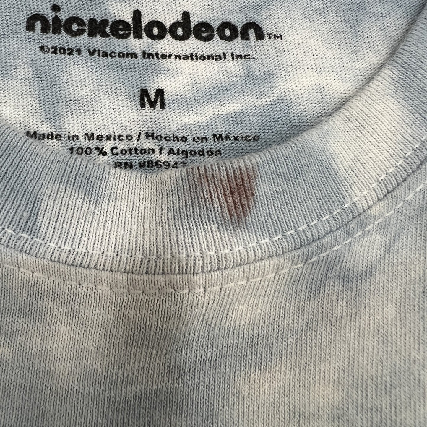 00’s メキシコ製 Nickelodeon ニコロデオン アニメTシャツ サイズM タイダイ柄 コットン100%