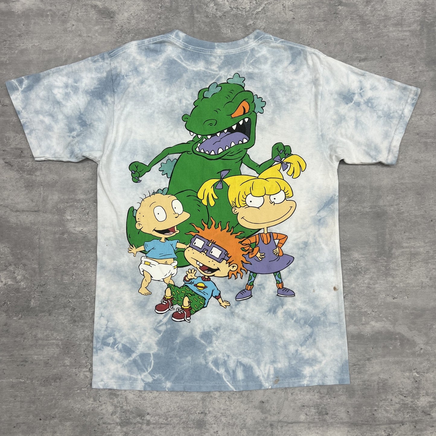 00’s メキシコ製 Nickelodeon ニコロデオン アニメTシャツ サイズM タイダイ柄 コットン100%